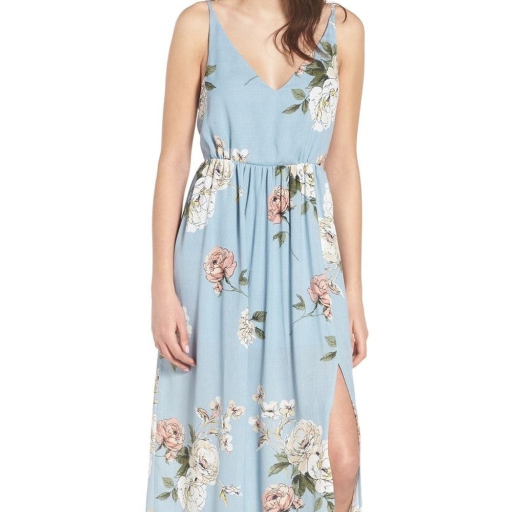BP Blue Floral Maxi Dress
